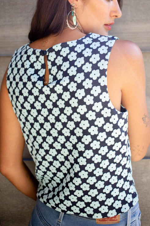 Floral Jacquard Top